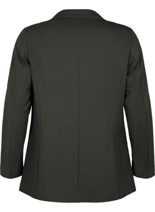 Zizzi Blazer simple avec fermeture à boutons, Forest Night, Packshot image number 1