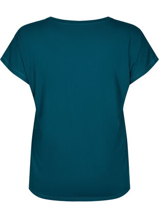 Zizzi T-shirt d'entraînement à manches courtes, Deep Teal, Packshot image number 1