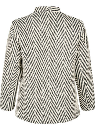 Zizzi Veste à motifs, Black w. White, Packshot image number 1