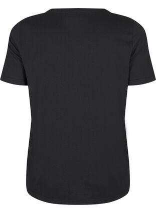 Zizzi FLASH – T-shirt imprimé, Black Gold Faith, Packshot image number 1