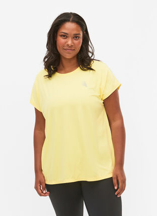 ZizziTrainings T-shirt met korte mouwen, Lemon Meringue, Model image number 0