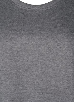 ZizziSweatshirt met contrasterende stiksels, Medium Grey Mél, Packshot image number 2