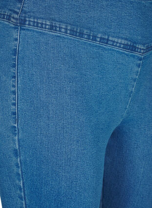 ZizziStretchy jeggings met hoge taille, Light Blue, Packshot image number 2