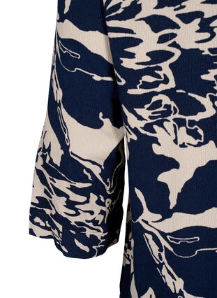 ZizziTuniek met print en 3/4 mouwen, Navy Blazer AOP, Packshot image number 3