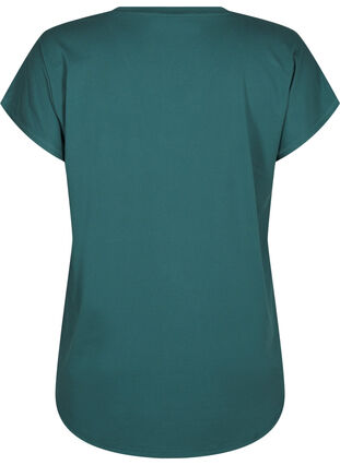 ZizziT-shirt met V-hals, Bistro Green, Packshot image number 1