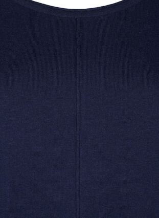 ZizziGebreide jurk in katoen-viscose blend, Naval Academy, Packshot image number 2