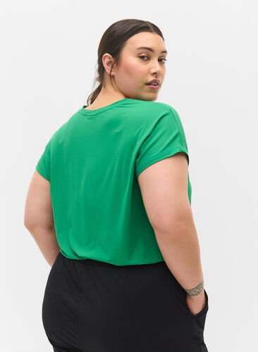 Zizzi T-shirt basique, Jolly Green, Model image number 1