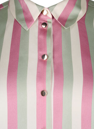 Zizzi Chemises en satin rayé, Rose Stripe, Packshot image number 2