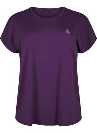 ZizziEffen gekleurd T-shirt voor sporten, Purple Pennant, Packshot image number 0