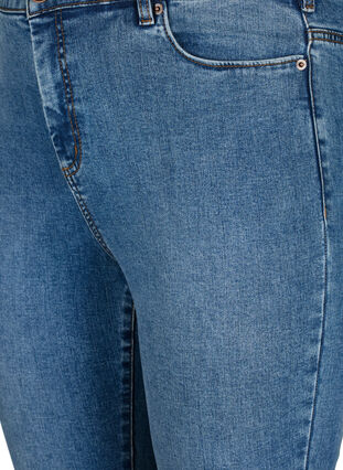 ZizziAmy jeans met een hoge taille en super slanke pasvorm, Blue denim, Packshot image number 2