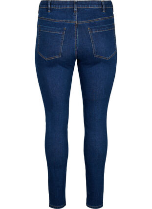 ZizziAmy jeans met een hoge taille en super slanke pasvorm, Dark blue, Packshot image number 1