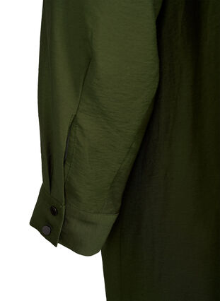 Zizzi Robe chemise avec poches, Winter Moss, Packshot image number 3