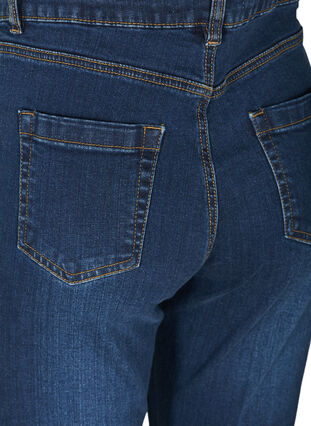 ZizziEllen bootcut jeans met hoge taille, Dark Blue, Packshot image number 3