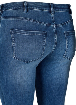 ZizziSuperslanke Sanna jeans met klinknagels, Blue Denim, Packshot image number 3