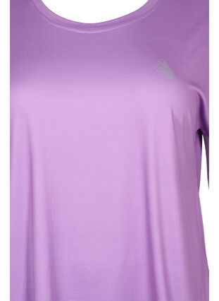 Zizzi T-shirt d'entraînement à manches courtes, African Violet, Packshot image number 2