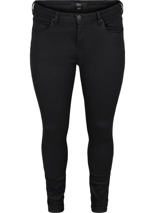 Zizzi Jean Amy super slim avec taille haute, Black, Packshot image number 0