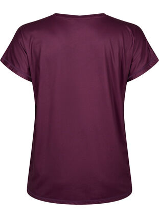 ZizziTrainings-T-shirt met korte mouwen, Italian Plum, Packshot image number 1