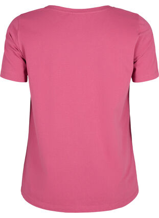 Zizzi T-shirt basique en coton de couleur unie, Malaga, Packshot image number 1