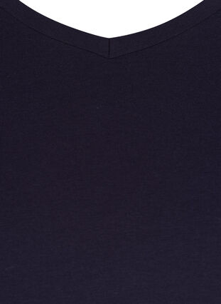 ZizziEffen basic T-shirt van katoen, Night Sky, Packshot image number 2