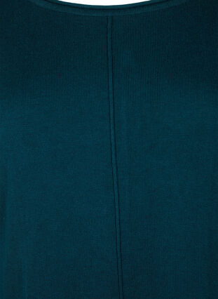 ZizziGebreide jurk in katoen-viscose blend, Reflecting Pond Mel., Packshot image number 2