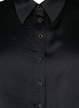 Zizzi Col de chemise ample, Black, Packshot image number 2