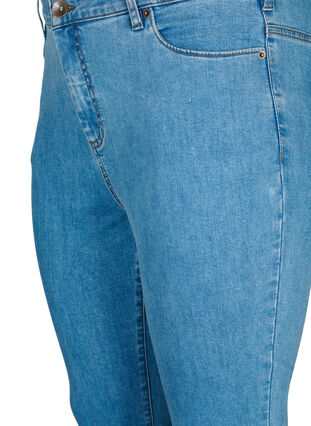 ZizziAmy jeans met een hoge taille en super slanke pasvorm, Light Blue, Packshot image number 2