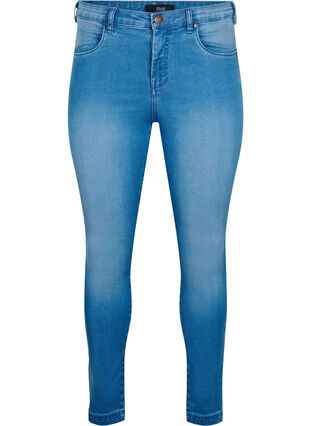 Zizzi Jean Amy super slim à taille haute, Light blue, Packshot image number 0