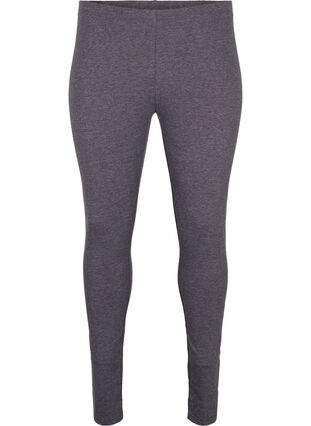 ZizziGrijs gemêleerde legging, Dark Grey Melange, Packshot image number 0