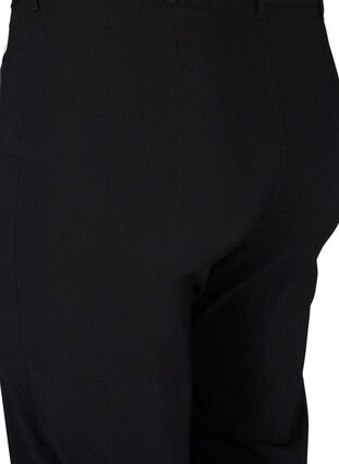 Zizzi Pantalon classique en viscose mélangée, Black, Packshot image number 3