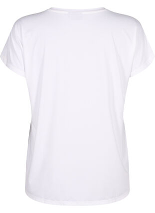 ZizziSport T-shirt met korte mouwen, Bright White, Packshot image number 1