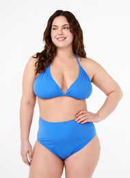 Bikinibroekjes met hoge taille, Nebulas Blue, Model