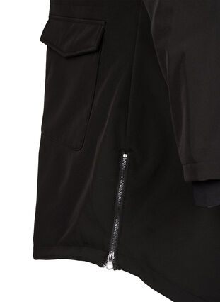 ZizziWaterafstotende softshell-jas met gewatteerde voering, Black, Packshot image number 4