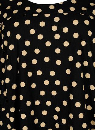 ZizziBedrukte katoenen jurk met korte mouw, , Packshot image number 2