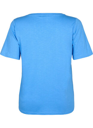 T-shirt basique à manches courtes avec col en V, Marina, Packshot image number 1