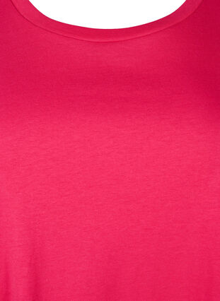 ZizziKatoenen T-shirtjurk, Bright Rose, Packshot image number 2