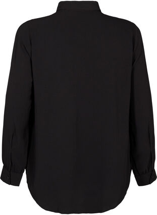 Zizzi Chemise de couleur unie, Black, Packshot image number 1