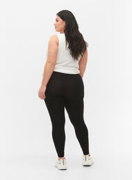 Basic legging in viscose, Black, Model