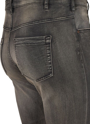 ZizziSlim fit Emily jeans met normale taille, Dark Grey Denim, Packshot image number 3