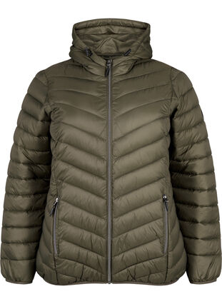 Zizzi Veste légère à capuche, Beluga, Packshot image number 0