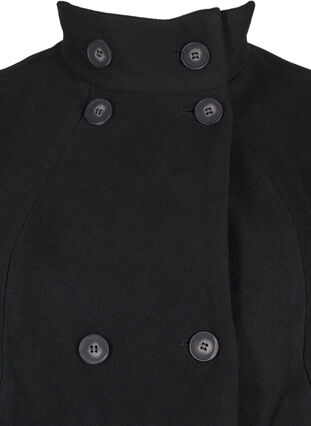 ZizziKorte trenchcoat met A-lijn, Black, Packshot image number 2