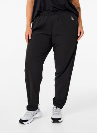 ZizziLichte trainingsbroek met zakken, Black, Model image number 0