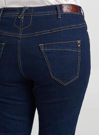 Slim fit Vilma jeans met hoge taille, Dk blue rinse, Model