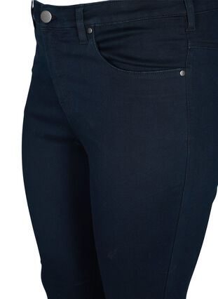 ZizziSuper slim Amy jeans met hoge taille, Unwashed, Packshot image number 2