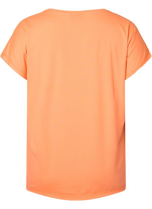 Zizzi T-shirt d'entraînement à manches courtes, Neon Orange, Packshot image number 1