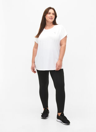 ZizziSport T-shirt met korte mouwen, Bright White, Model image number 2