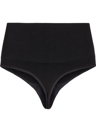 ZizziNaadloze tanga met een normale taille, Black, Packshot image number 1