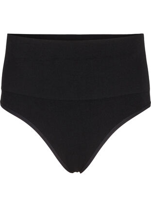 ZizziNaadloze tanga met een normale taille, Black, Packshot image number 0