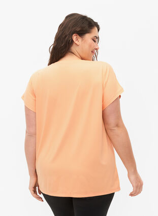 ZizziTrainings T-shirt met korte mouwen, Apricot Nectar, Model image number 1