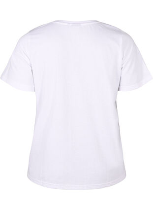 ZizziFLASH - T-shirt met motief, Bright White Flower, Packshot image number 1