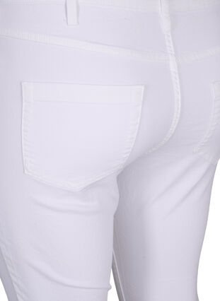 Zizzisuper slim fit Amy jeans met hoge taille, White, Packshot image number 3